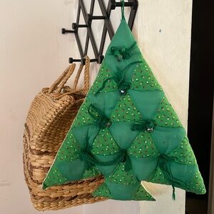 Hand-Made Quilted Plush Farmhouse Country Christmas Tree Decor